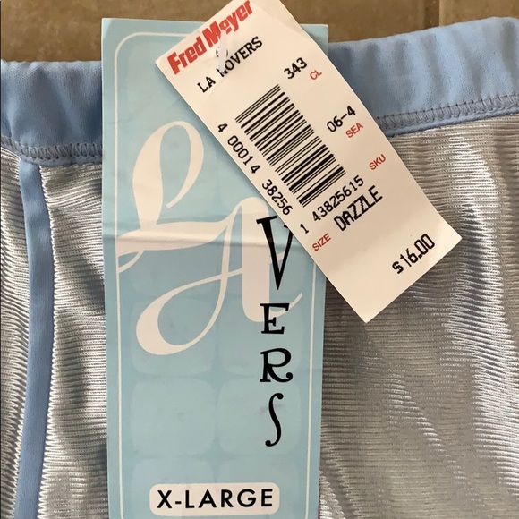 Blue Ribbed Shorts - Picture 5 of 6